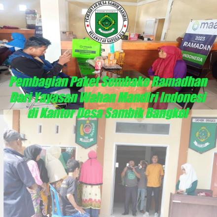 Yayasan Wahana Mandiri Indonesi ( YWMI ) Kembali Menyalurkan Paket Sembako Ramadhan